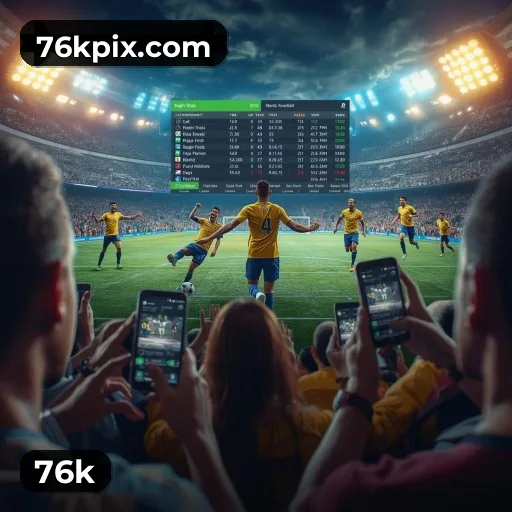 Aplicativo móvel 76k para iOS e Android
